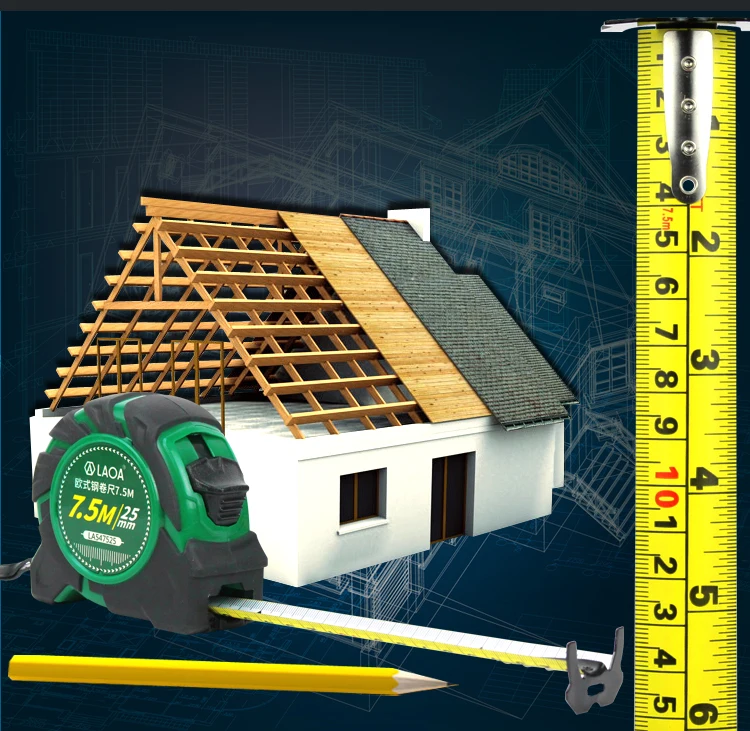 LAOA 1 шт. 5/7. 5 м стальные измерительные ленты рулетка ручные инструменты для измерения деревообработки