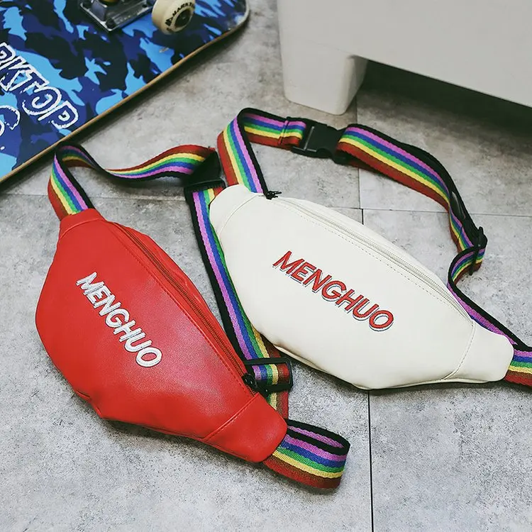 

Waterproof Fanny Pack Hip Waist Pack Belt Pouch Women Unisex Waist Belt Bag PU Hologram Money Belts Travel Cashier Pouch