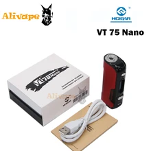 Hcigar VT75 Nano Box Mod 75W Temperature Control Vape Mod fit for Evolv DNA75 Chip Electronic cigarette
