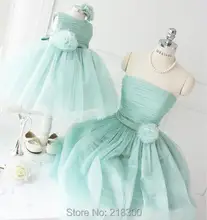 Mintgrün Mutter und Tochter Abendkleider Lavender Cocktailkleider knielangen