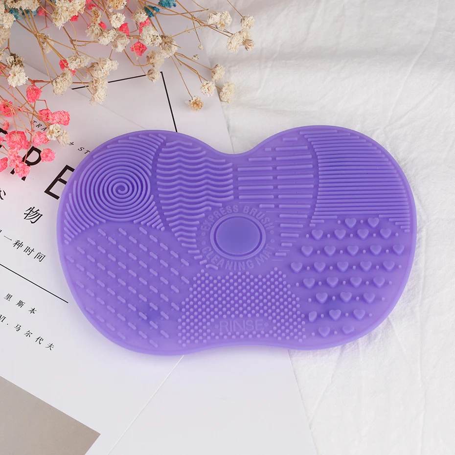 High Quality Silicone Cosmetic Brush Cleaner Gel Makeup Tools' Mat Foundation Makeup Brush Cleaning Pad Scrubber Board (5)