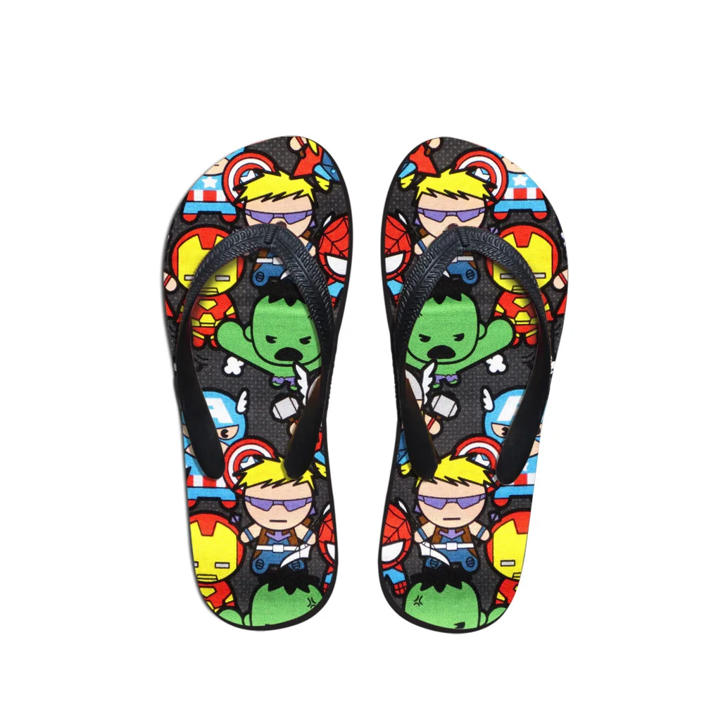 

Noisydesigns The Avengers man's slippers Comfortable Anti-slip flip flops House Unisex Funny Fashion Wear-Resistant Gentleman