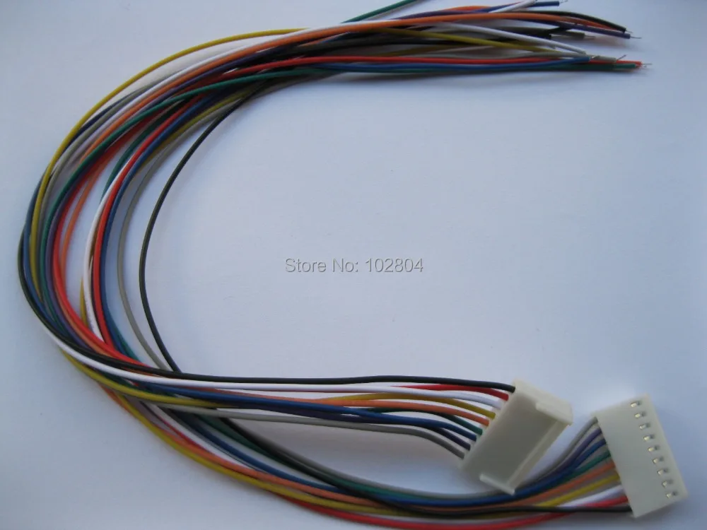 

200 pcs 2510 2.54mm Pitch 9 Pin Female Connector with 26AWG 300mm(12") Leads Cable