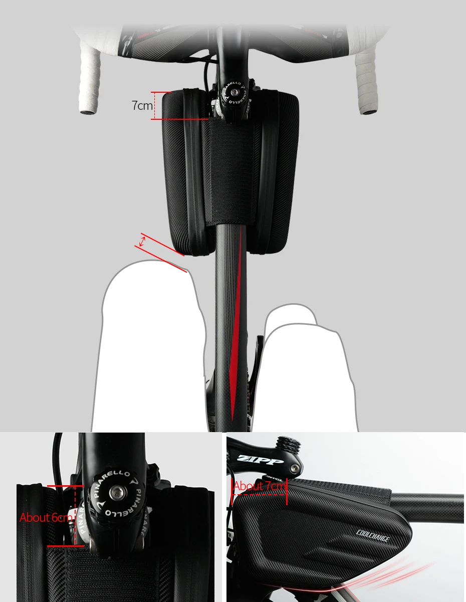 Discount Coolchange Touch Screen Waterproof Cycling Bike Bag Bicycle Tube Bag Mountain Bike MTB Front Frame Mobile Phone Bag Accessories 17
