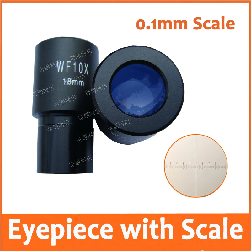 1PC WF10X/18mm Wide Angle Lab Student School Biological Microscope