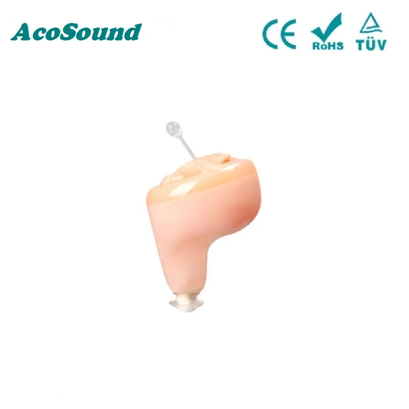 AcoSound новейшая S210 CIC цифровой слуховой аппарат для пожилых людей компактный слуховой аппарат маленькие незаметные звуковые усилители слухового аппарата