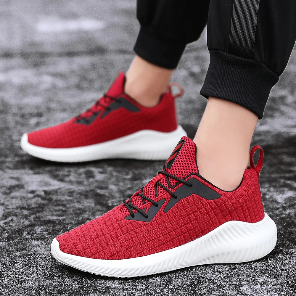 Men Casual Shoes 2019 New Fashion Lace-up Shoes Men Sneakers Weave Breathable Walking Sneakers Tenis Masculino