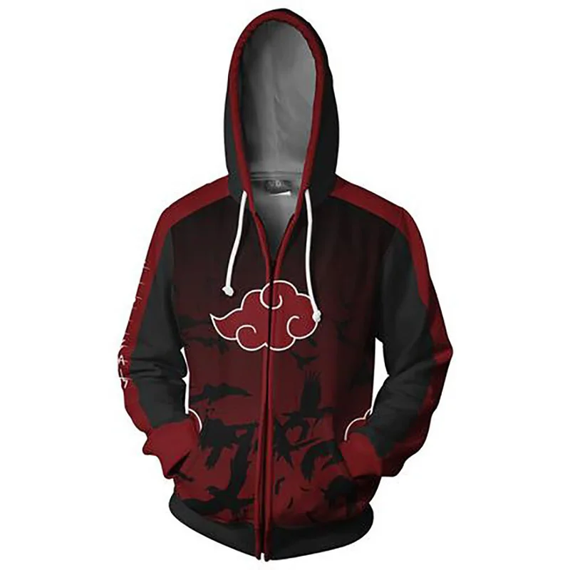 Goede Anime Naruto Boruto Hoodie Uzumaki Boruto Naruto Uchiha Sasuke Akatsuki Tops Hoodies Sweatshirt Dunne Rits Jas Outfit