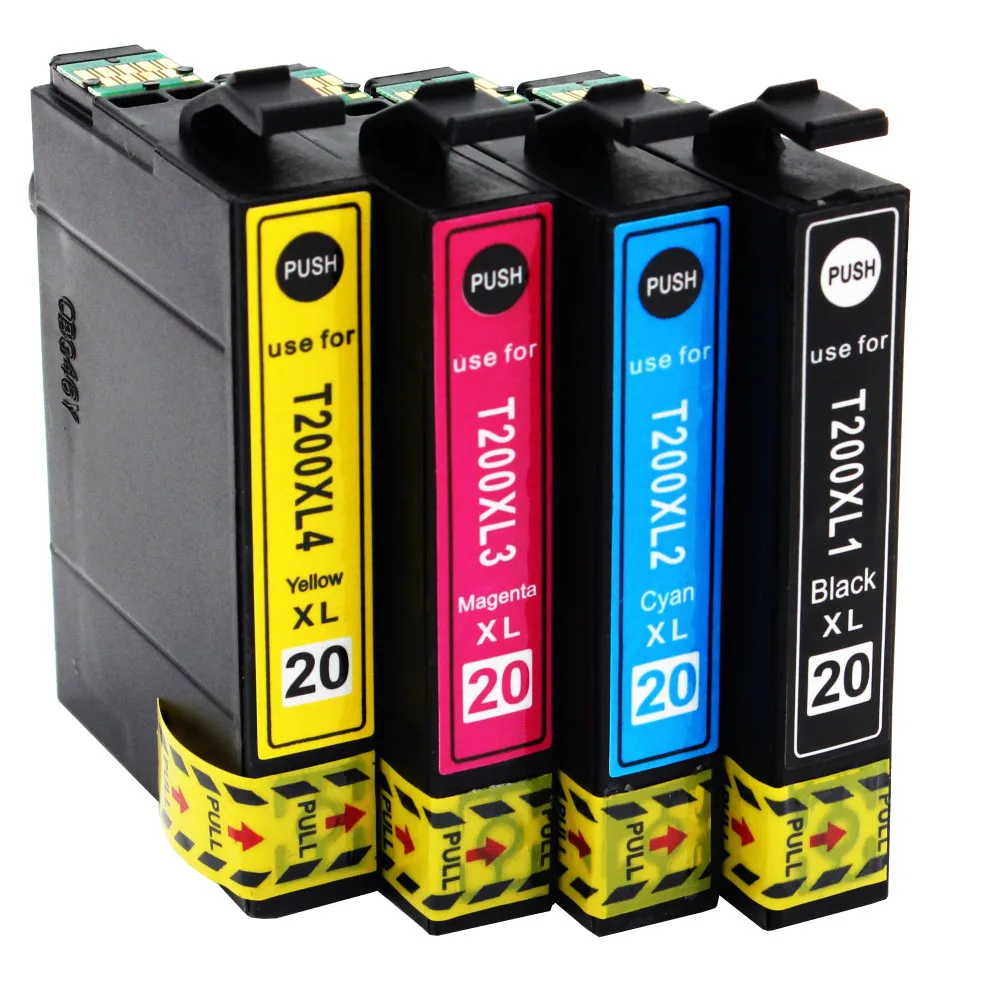Совместимый картридж Epson 200 XL для Expression Home XP-100/200/300/310/400/410 Workforce WF-2510/2520/2530 принтеров