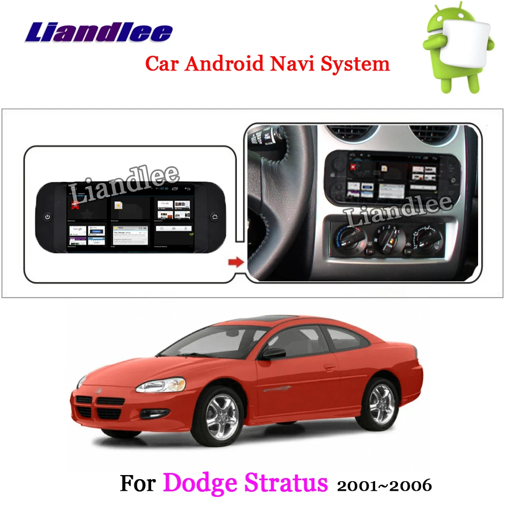Excellent Liandlee Car Android System For Dodge Stratus 2001~2006 Radio Stereo Carplay Wifi GPS Navi MAP Navigation HD Screen Multimedia 3