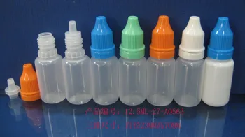 

Lot 3000pcs 12.5ml LDPE drop bottle with tamper evident cap, free shipping by UPS,