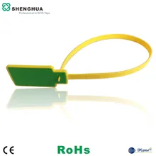 10 шт./упак. пластиковые уплотнения безопасности UHF RFID бирка длинный Диапазон чтения 860-960 МГц