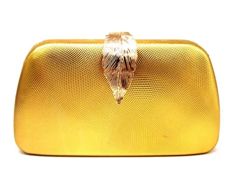 LuxEcho Новое поступление золотой свадебный кошелек женский дневной клатч вечерние сумки цепочки для вечеринки сумки через плечо кофейные модные сумки - Цвет: Золотой