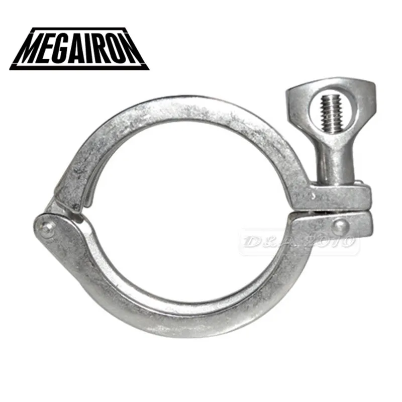Санитарный зажим MEGAIRON 2 5 дюйма из нержавеющей стали SUS316 одноштырьковые тройные