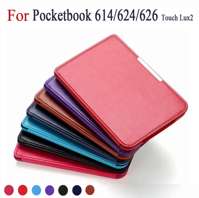 Ультра тонкий защитный чехол для pocketbook basic touch lux 2 614/624/626 pocketbook 626 плюс искусственная кожа читалка чехол