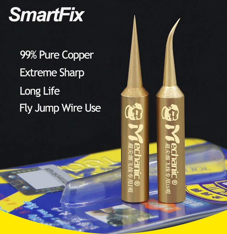 

Mechanic Extreme Sharp Thin Bent Crooked Welding Tips for Logic Board Fix Soldering Bit