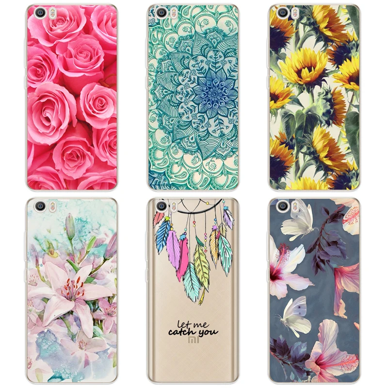 TPU Soft Cases For Xiaomi Mi5 Mi 5 M5 Transparent Printing Drawing Phone Cases Cover For Xiaomi mi5 mi 5 m5 Silicone Phone Cases