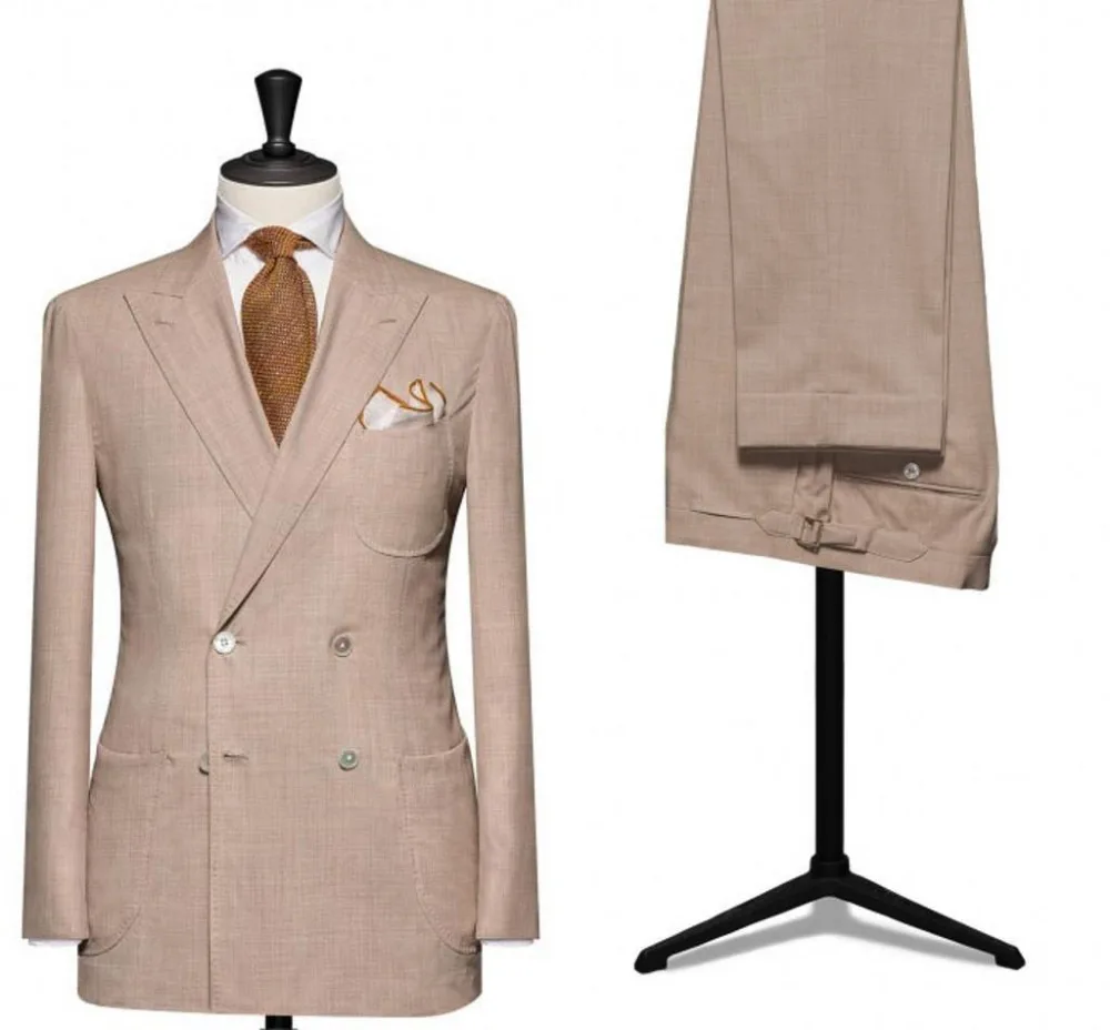 Wedding Tuxedos Suits Two Piece Groom Suits Mens Groomsmen Slim Fit Best Man Prom Wedding Suit (Jacket +Pants )