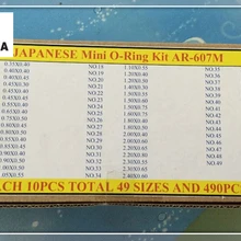 Высокое качество 490 шт японский мини уплотнительное кольцо комплект для часов короны