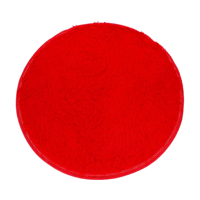 Buy 40cm Plush Round Floor Mats Soft Bath Bedroom Floor Shower Round Mat Pad