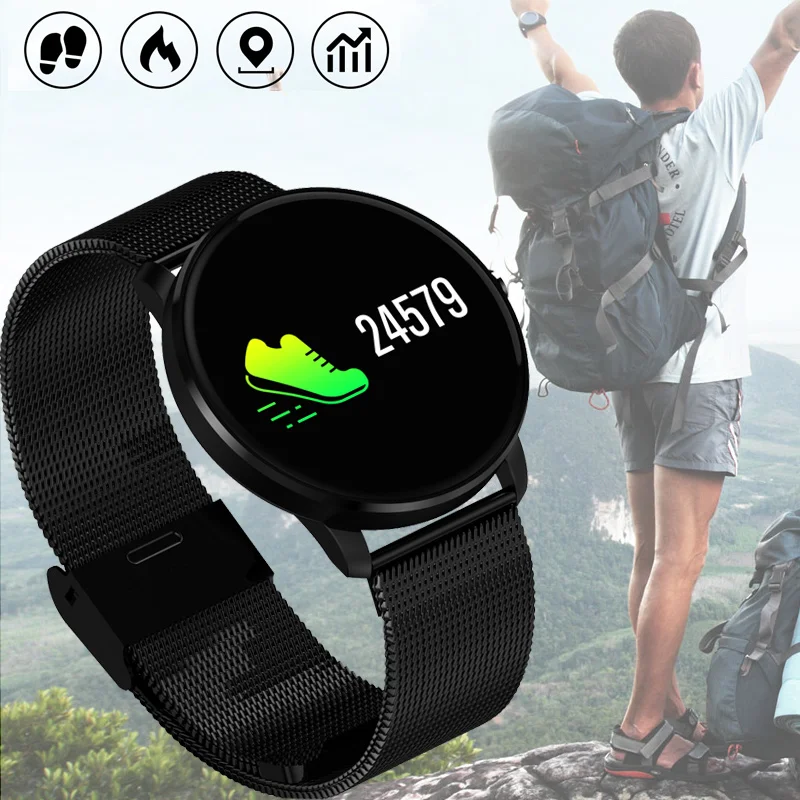 

Smart Watch Sport Waterprooaf pedometers Message Reminder Bluetooth Outdoor swimming men Women smartwatch for ios Android phone