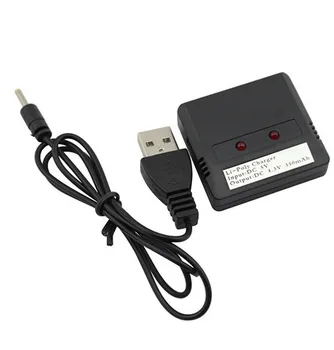 

2 in 1 3.7 V Lipo Battery Charger USB Interface for SYMA X5C-1/X5C/X5 X11 U941 U816A H107 H107L H107C H107D X5SC RC Helicopter