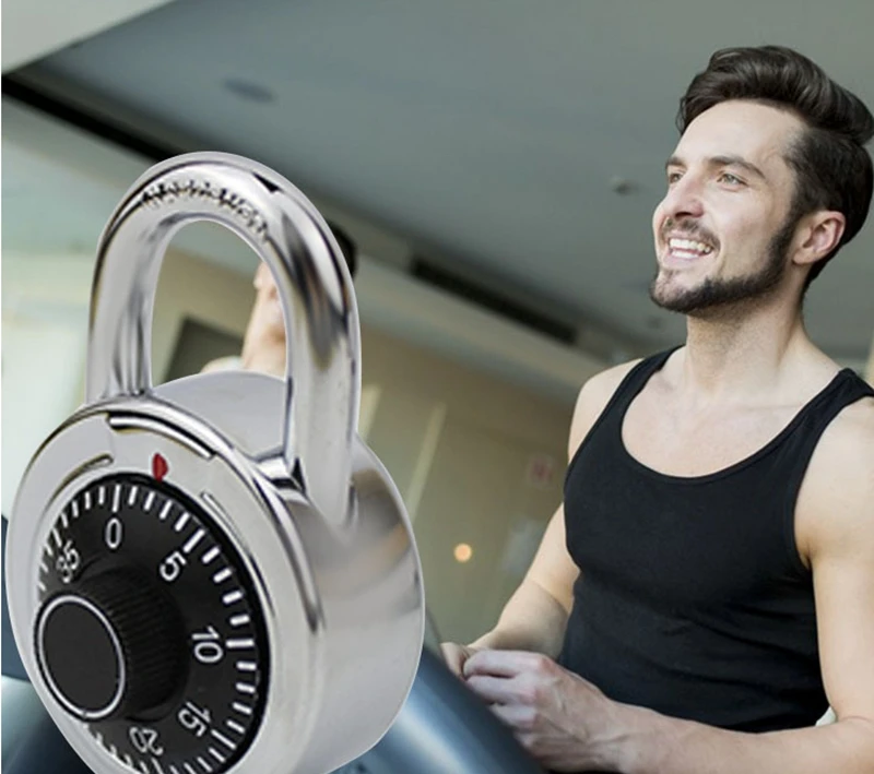 Rotary Padlock Code Lock Digital Combination Safe Round Dial Number Luggage Suitcase Security Latch Tool Accessory 16