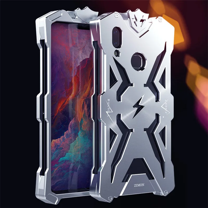 Zimon Armor I & II авиационный алюминиевый металлический чехол для VIVO X21 мощный уличный