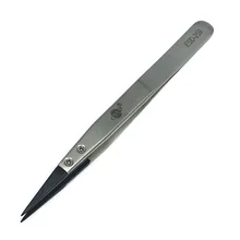 PPD ESD-259 сменные головки антистатические углеродного волокна пинцеты антистатические остроконечные пинцет с острыми концами ручные инструменты