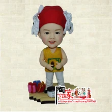 Brinquedos Meninas Mini Top Time-limited Birthday Cake Topper Personalized Custom Polymer Clay Doll From Pictures Gift Diy Toy