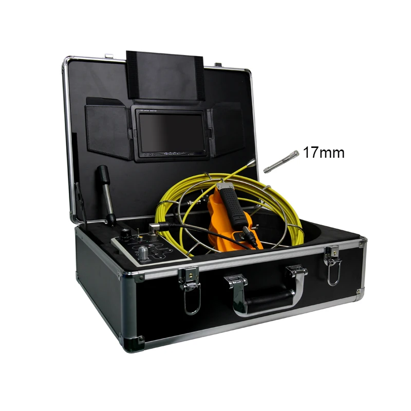 

endoscope borescope snake inspection video camera system W/7'TFT Monitor 17mm Camera head DVR Battery Recharegable