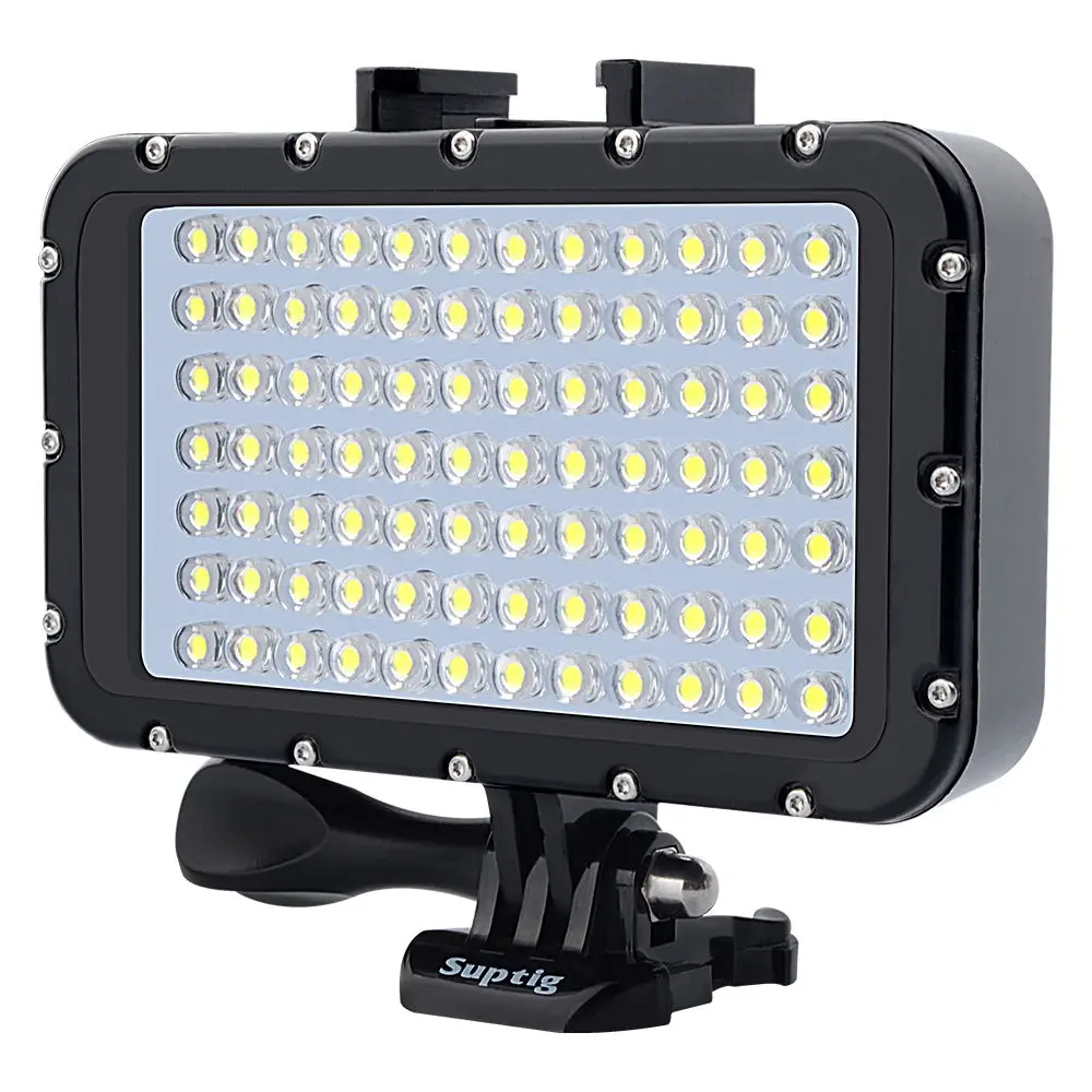 Mergulho à Prova Led para Gopro Câmera Subaquática Dwaterproof Água Hero 876 Sessão 4 5 Xiaomi yi k Mijia Sjcam Sj6 - 8 9 Eken H9r Slr Luz - Image 2