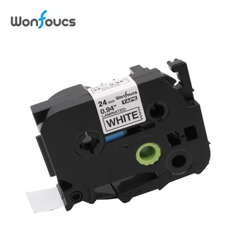 

24mm TZe251 Compatible tz Tapes For Brother P-Touch Label Maker 1pcs tze-251 tz251 Black on White Standard Laminated Ribbons