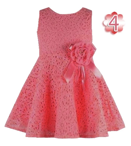 Модное летнее яркое маленькое детское платье-пачка; кружевное платье; одежда с цветочным рисунком; платье принцессы для малышей; летние платья для маленьких девочек - Цвет: Dark Red