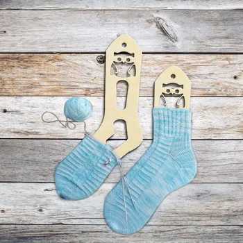 

2pcs Wooden Wood Cute Owl Socks Forms Blockers Stretchers Sock Shapes Hand Knit Socks Girlfriend Birthday Gift