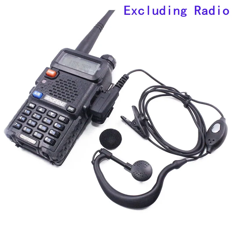 5 шт. baofeng Радио 2pin K порт КАПСЮЛЬ ptt mic гарнитура для портативной рации baofeng UV-5R UV-82 BF-888S двухстороннее радио