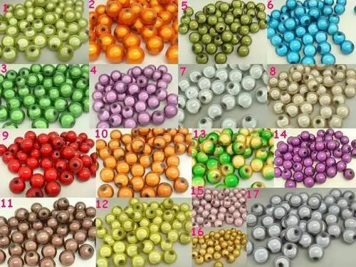 100 Colore Misto 3D Illusion Miracle Beads 8Mm Distanziatore Almeno $15 (Può Mescolare. Ordine)
