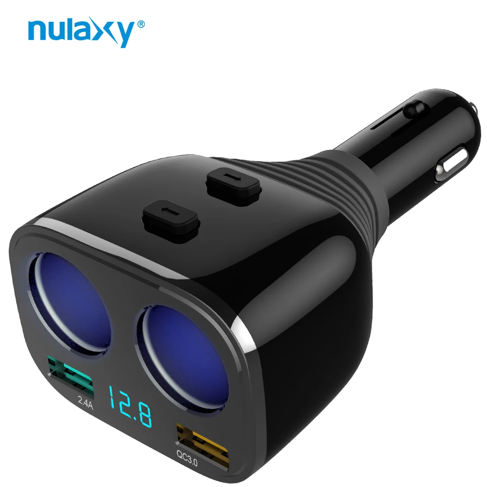 Nulaxy автомобиля Зарядное устройство Quick Charge 3 0 двойной QC зарядных порта USB для с
