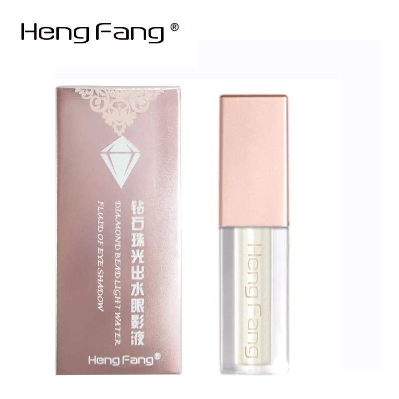 6 цветов HengFang Новые блестящие тени для макияжа водонепроницаемые мерцающие и блестящие золотые серебряные светящиеся жидкий Пигмент Тени для век