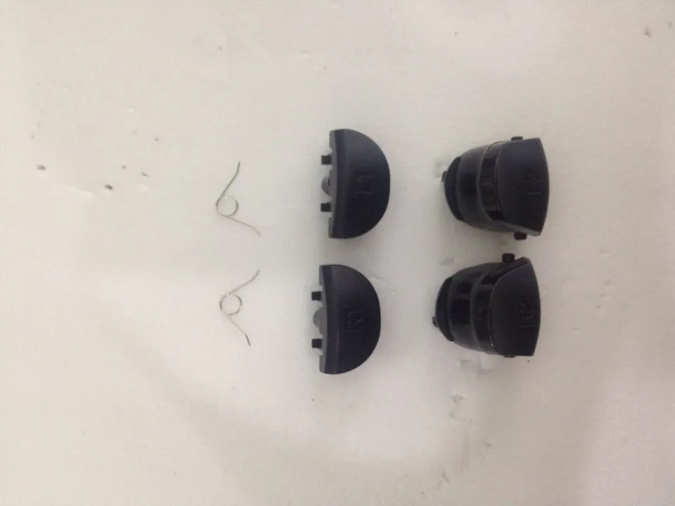 6 in 1 Black L1 L2 R1 R2 Trigger Buttons+2 Springs For PS4 Controller 50pcs/lot | Электроника