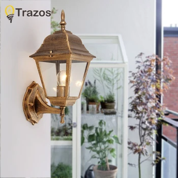 

Modern E27 Outdoor Wall Lamps Lighting For Balcony Aisle Garden Fence Bedroom luminaire exterieur Outdoor Waterproof Lamp