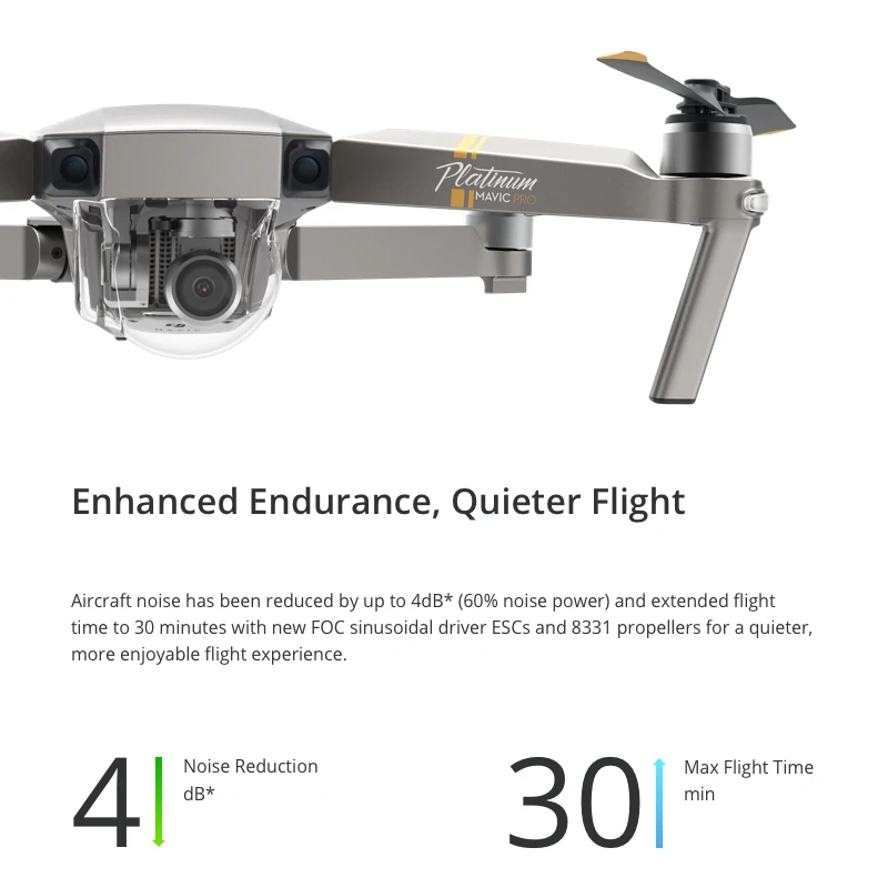 1 пара 8331 Пропеллер для DJI Mavic Pro/Platinum с низким уровнем шума быстросъемные пропеллеры для Mavic Pro Аксессуары