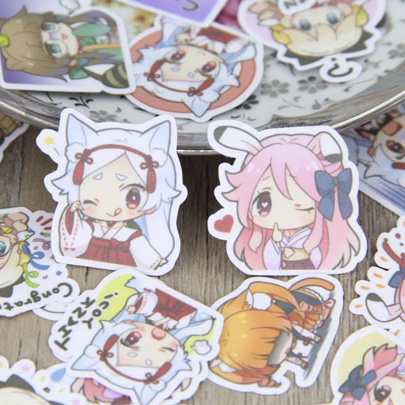 

New 40pcs Comic character expressio for phone car Label Decorative Stationery Stickers Scrapbooking DIY Diary Album toy Sticker