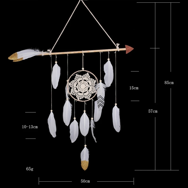 Новое украшение для дома ручной работы инновационный Ловец снов в форме стрелки с пером богемское висячие украшения лучший подарок