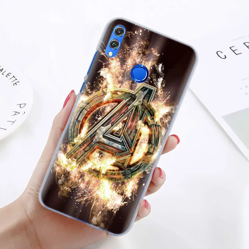 Чехол для телефона Marvel Мстители супер герои для huawei Honor 8X 8A Pro 8C 8S 9 10 Lite 20i Honor Play Y7 Y9 чехол