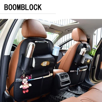 

BOOMBLOCK Car Back Seat Cover Bag Phone Holder For Opel Astra H G J Volvo S60 V70 XC90 Citroen C5 C4 C3 Subaru Forester