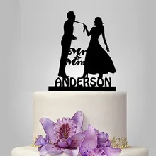 Настоящие Персонализированные Акриловые Mr& Mrs Забавный свадебный торт Топпер/Свадебный стенд/Свадебные украшения/Пользовательский Топпер