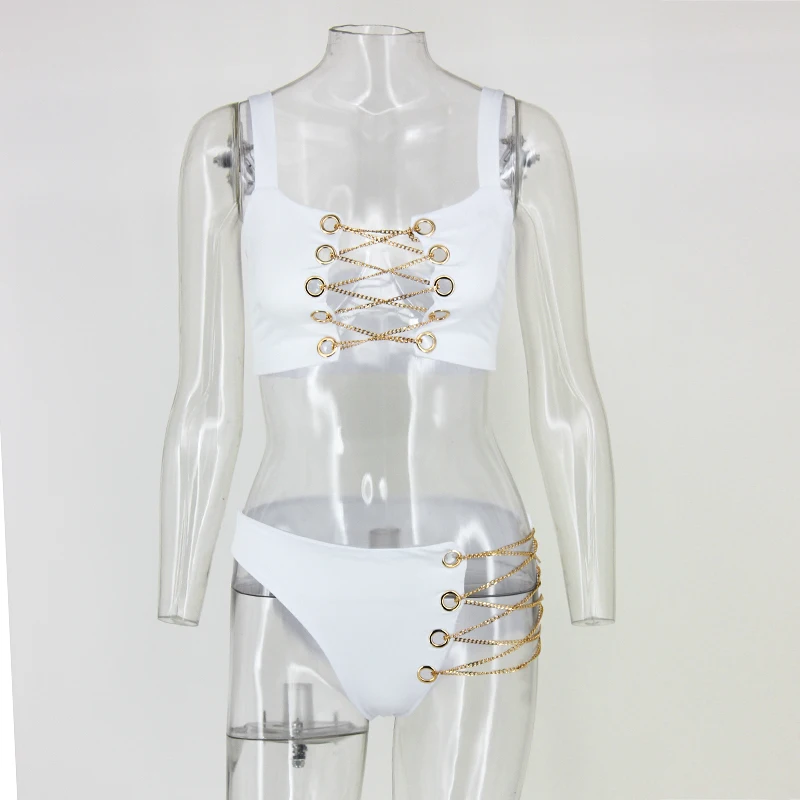 FREE SHIPPING New Sexy hollow out Bikini with chain JKP1740 Allkpop Shop