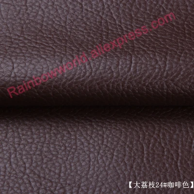 Черный и много цветов Высокое качество Гигантский галька из искусственной кожи ткань как leechee для DIY лоскутное ручной работы мешок материал(50*69 см - Цвет: 24 Deep Brown