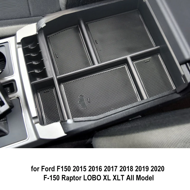 F150 подлокотник коробка для хранения для Ford F150 F-150 2015 2016 2017 2018 центр подлокотник, ящик для перчаток контейнер для лотков аксессуары интерьера